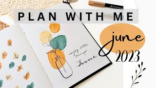 PLAN WITH ME JUNE 2023 || Bullet Journal Setup June 2023 for beginners