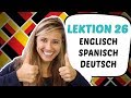 GERMAN LESSON 26: Learn the Top 10 LANGUAGES in German!