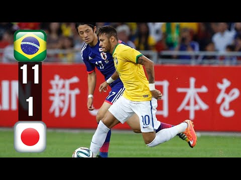 Neymar is Incredible! Brazil vs Japan (11-1) Full Review