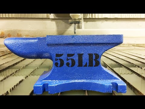 Cutting An Anvil In Half With A 60,000 PSI Waterjet - Whats Inside An Anvil? - Scandal