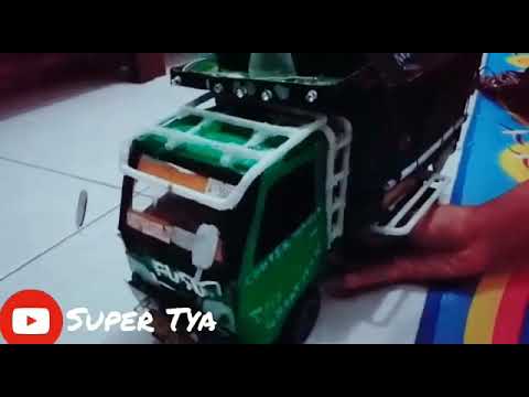 Miniatur truk  canter  dari  kardus YouTube