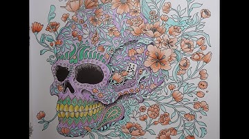 Adult Colouring Tutorial Skull Part 5 Teeth - from Imagimorphia by Kerby Rosanes