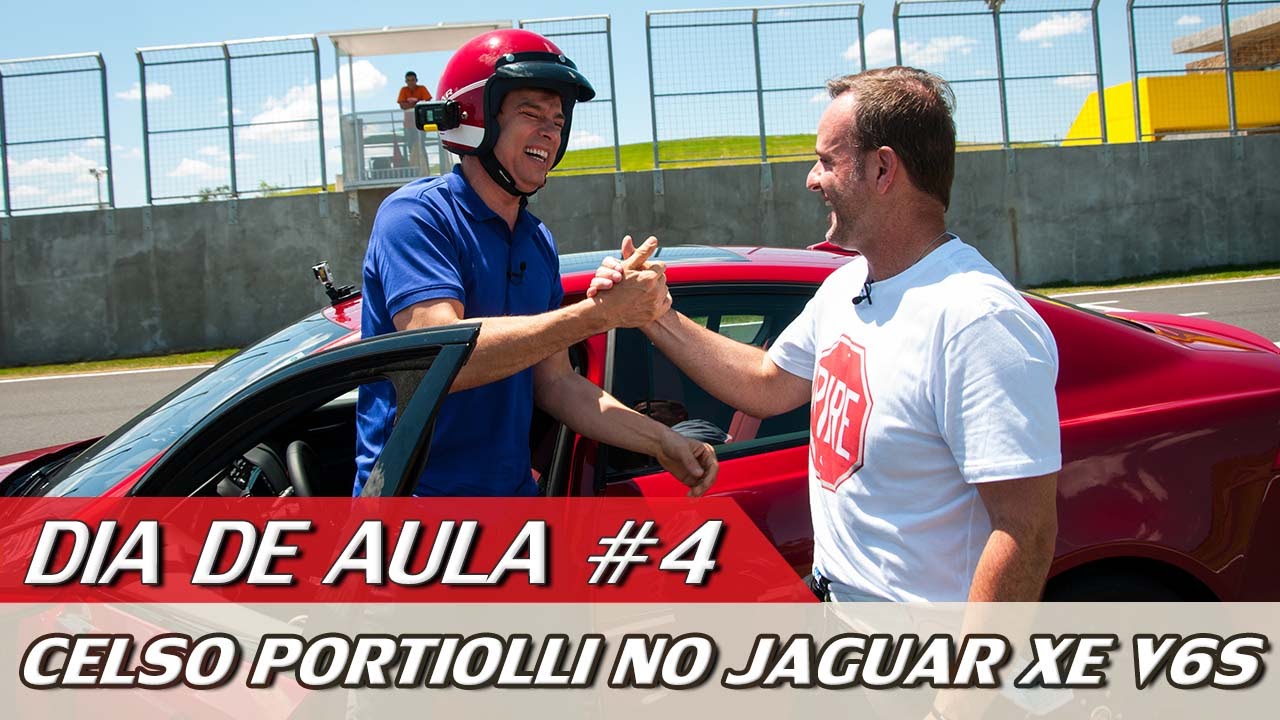 CELSO PORTIOLLI NO JAGUAR XE V6S - DIA DE AULA #4 | ACELERADOS rubens barrichello
