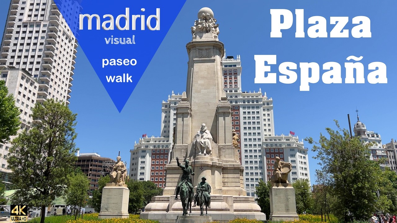 PLAZA de ESPAÑA 🇪🇸 Madrid - Paseo - Walk tour