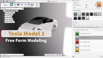 FUSION 360 | TESLA MODEL 3  | SPEEDRUN 8 | FREEFORM | SCULPTING