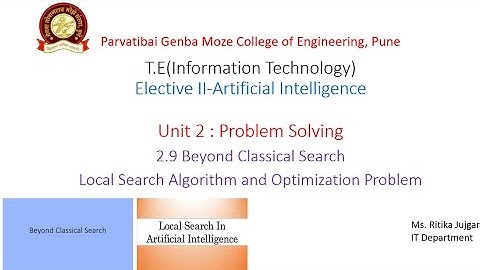 2.9 Local Search & Optimization Problem (Part 3) | Beyond Classical Search | Artificial Intelligence