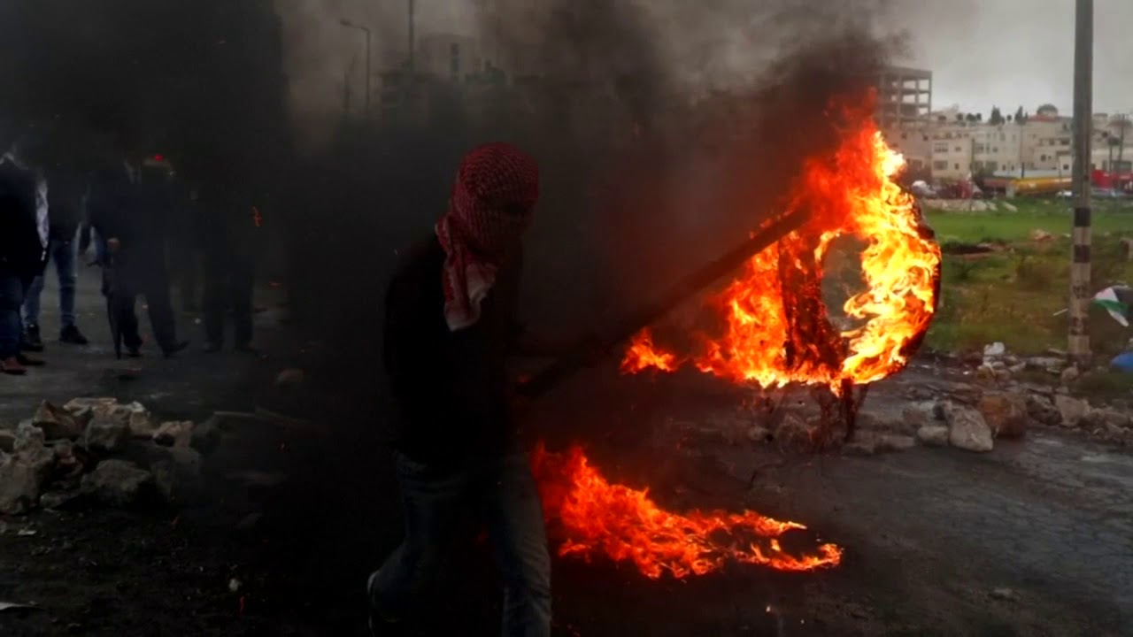 Palestinian protest anniversary is marked with more violence newspaper mockup