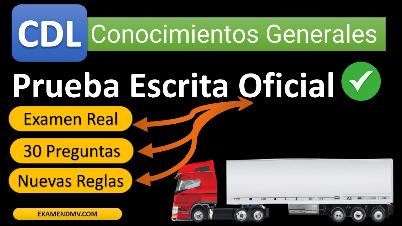 Examen De Conocimientos Generales CDL 2023 Parte 2 - YouTube