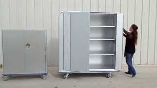 Bi-Fold Locking Door, secures to side of cart