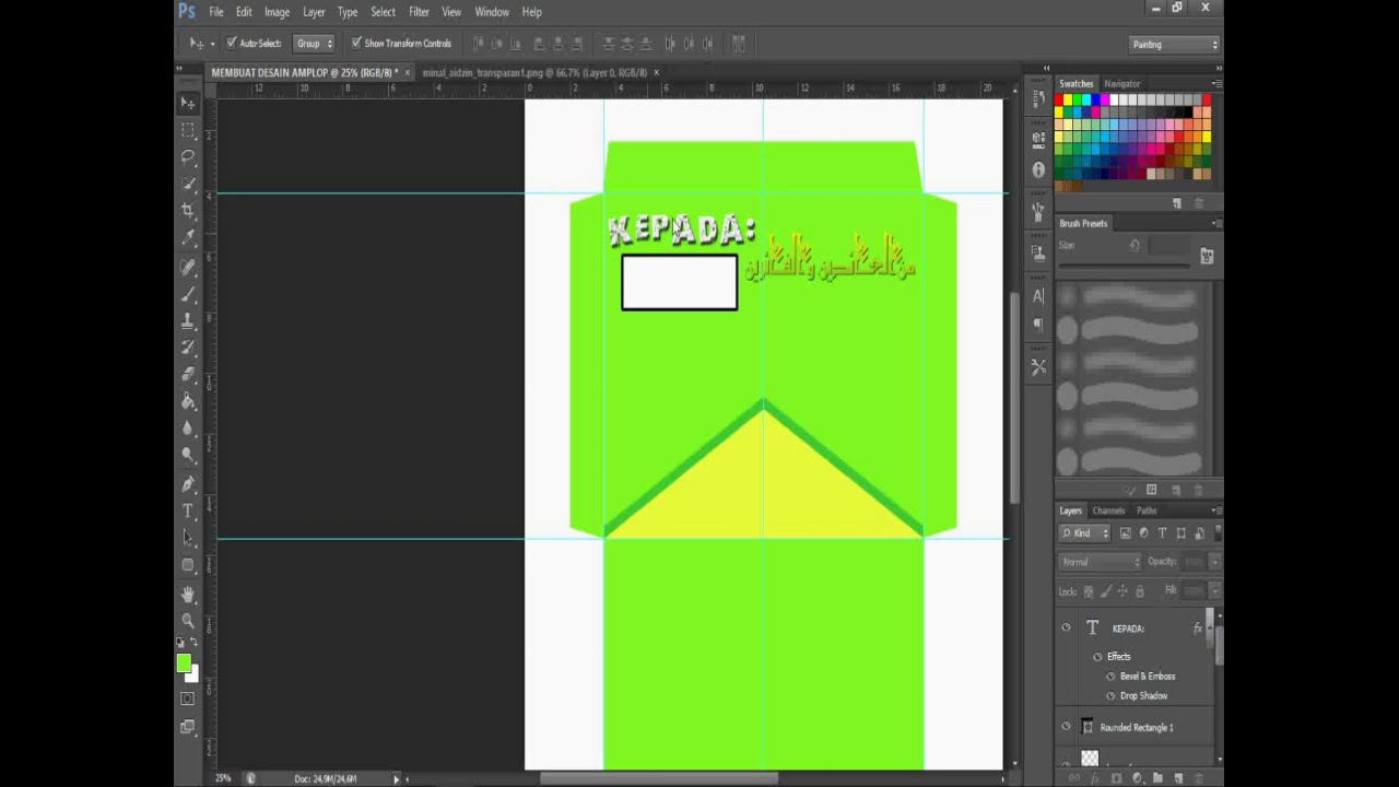  Cara  membuat desain  angpao di  photoshop  YouTube