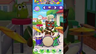 new drum set my Talking Tom 2 (Android gameplay) #shorts