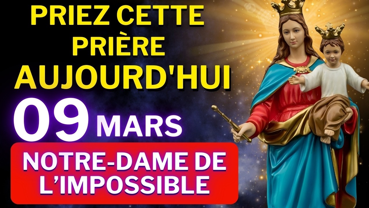 FAITES CETTE PRIÈRE À NOTRE-DAME DE L'IMPOSSIBLE ET OBTENEZ UN MIRACLE DANS VOTRE VIE AUJOURD’HUI !