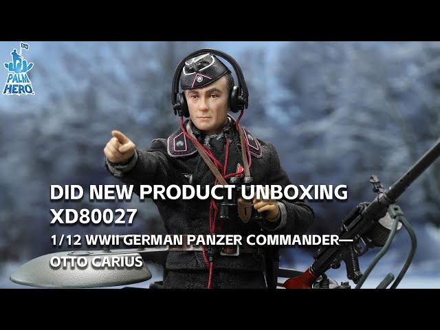 Unboxing video of XD80027 1/12 WWII German Panzer Commander
