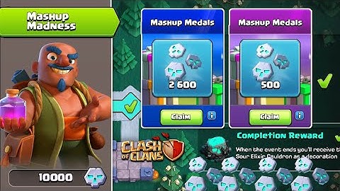 How to Get More Mashup Medals after Completing Mashup Madness Track in Clash of Clans - Coc