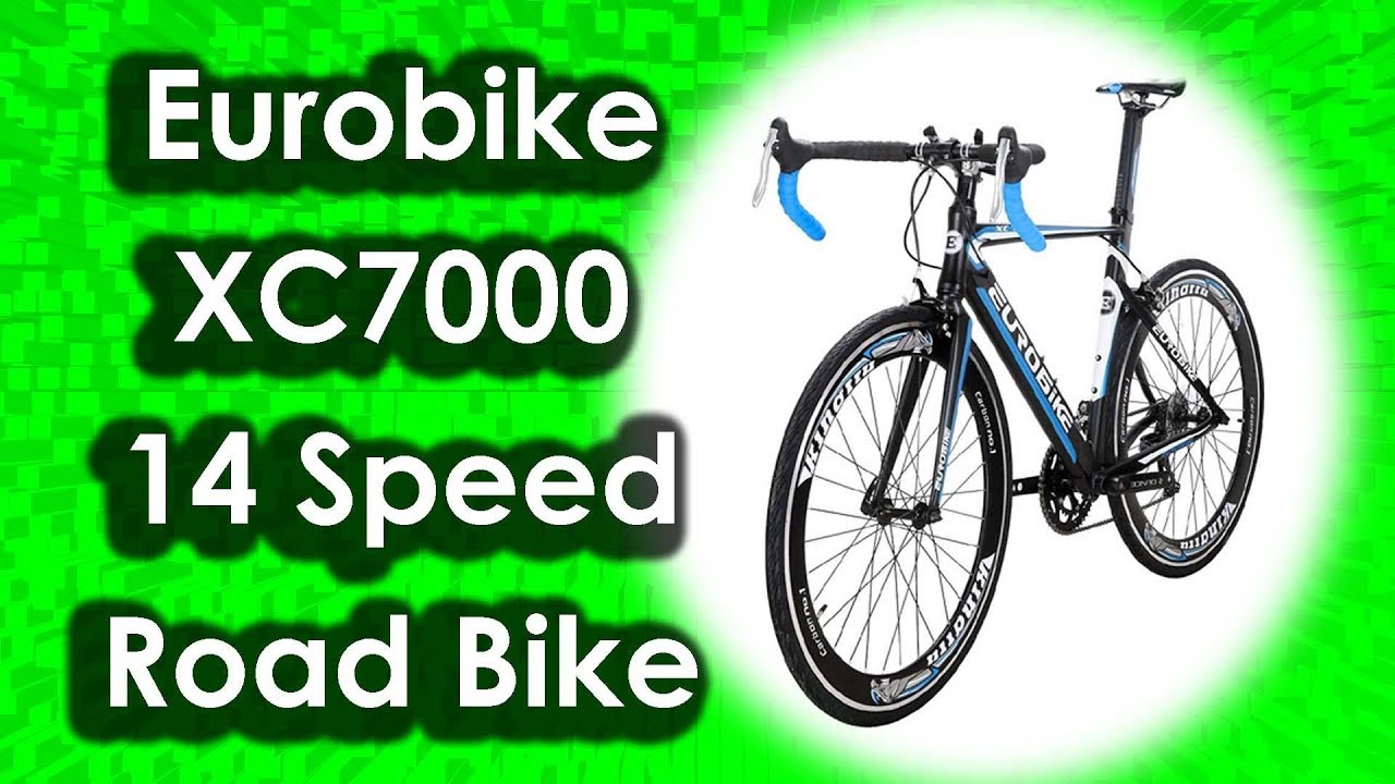 Eurobike XC7000 14 Speed Road Bike | Light Aluminum Frame 700C 