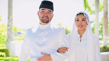 Pasangan Mempelai, DYTM Raja Muda Selangor Tengku Amir Shah dan YM Datin Paduka Seri Afzaa Fadini. 