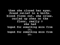 To Write Love On Her Arms - Stop The Bleeding Lyrics