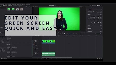 HOW TO Green Screen simple (Deltakey) DaVinci Resolve