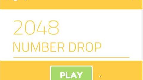 Number Drop Walkthrough