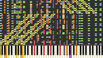 Synthesia: Touhou 13 - Desire Drive | Black MIDI