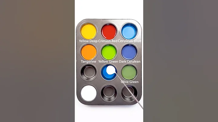 8 Colors Made from Just 4 Primary Colors #colormixing #satisfying #mixingcolors #asmr
