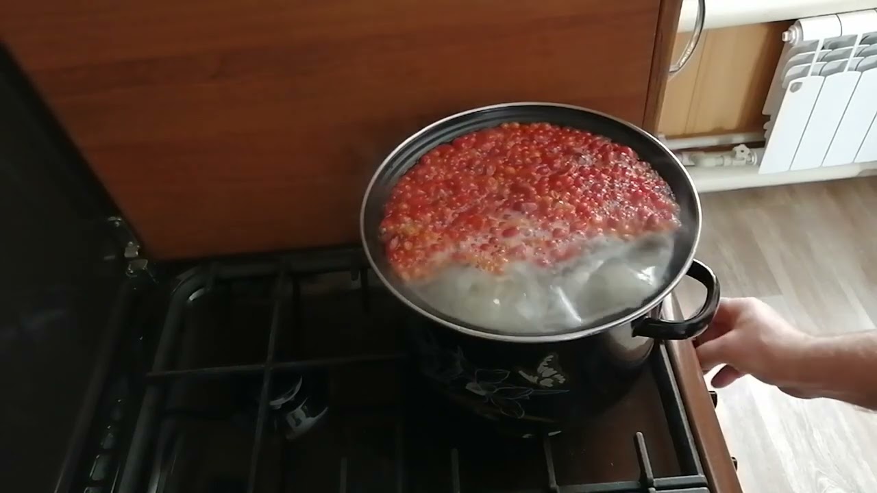 Компот из калины и шиповника
