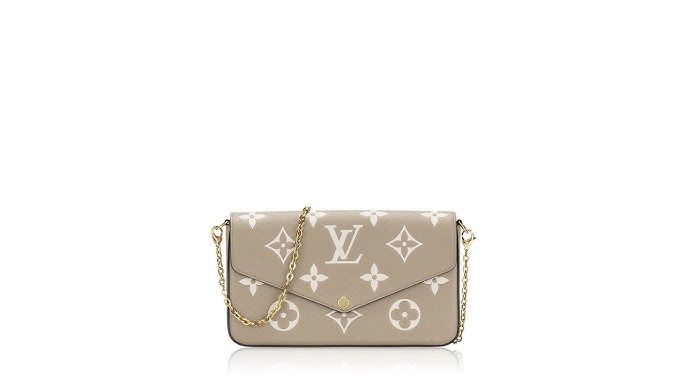 LOUIS VUITTON Vavin MM Monogram Empreinte Shoulder Bag Taupe