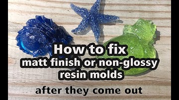 How to Fix a Matt Finish to Gloss - Resin Molds :) Get a high gloss finish on resin molds.