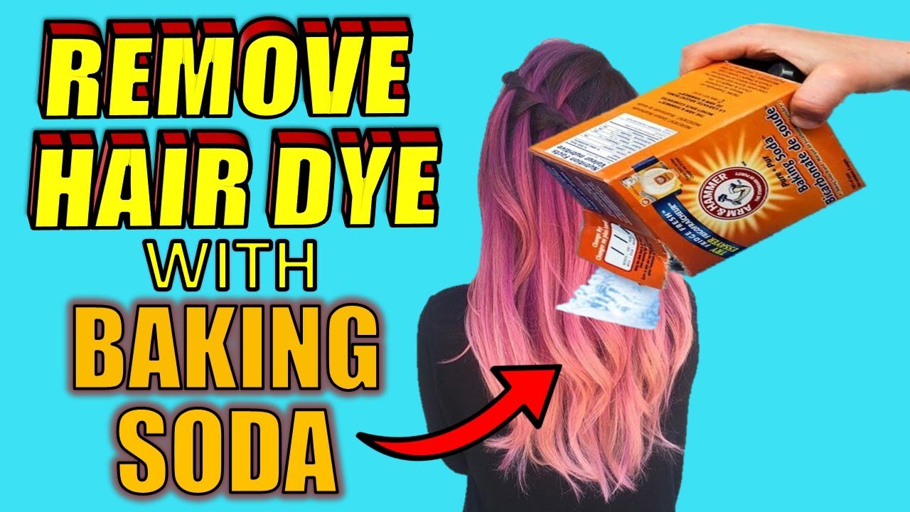 4 Easy Ways to REMOVE HAIR DYE With BAKING SODA - YouTube