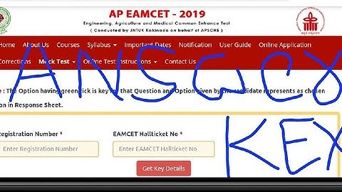 AP EAMCET 2019 Official Answer Key Releases Results Date|How To Download Key|Submit Objections|Live|