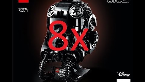 LEGO Tie Fighter Pilot Helmet Assembly 8x