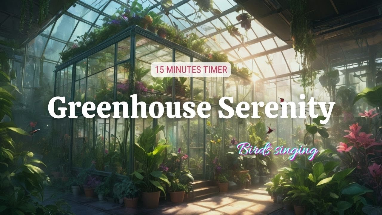 Enchanted Greenhouse • 10 MIN Birdsong & Soft Ambient Music