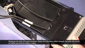 IBM System x3850 X6 installing the front I/O panel assembly