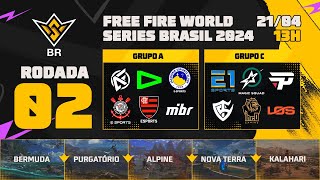 FFWS BR 2024 RODADA 2 AO VIVO - GRUPOS A E C | FREE FIRE ESPORTS BRASIL