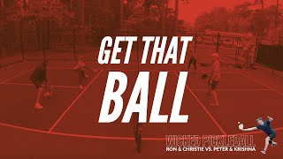 Some great dinking and volley attacks in this 4.5 pickleball game