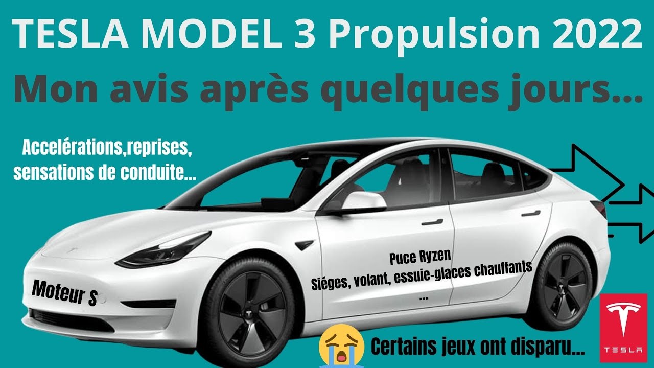 Test Tesla Model 3 Propulsion : la moins chère des Tesla s'offre une cure  de jouvence - Les Numériques