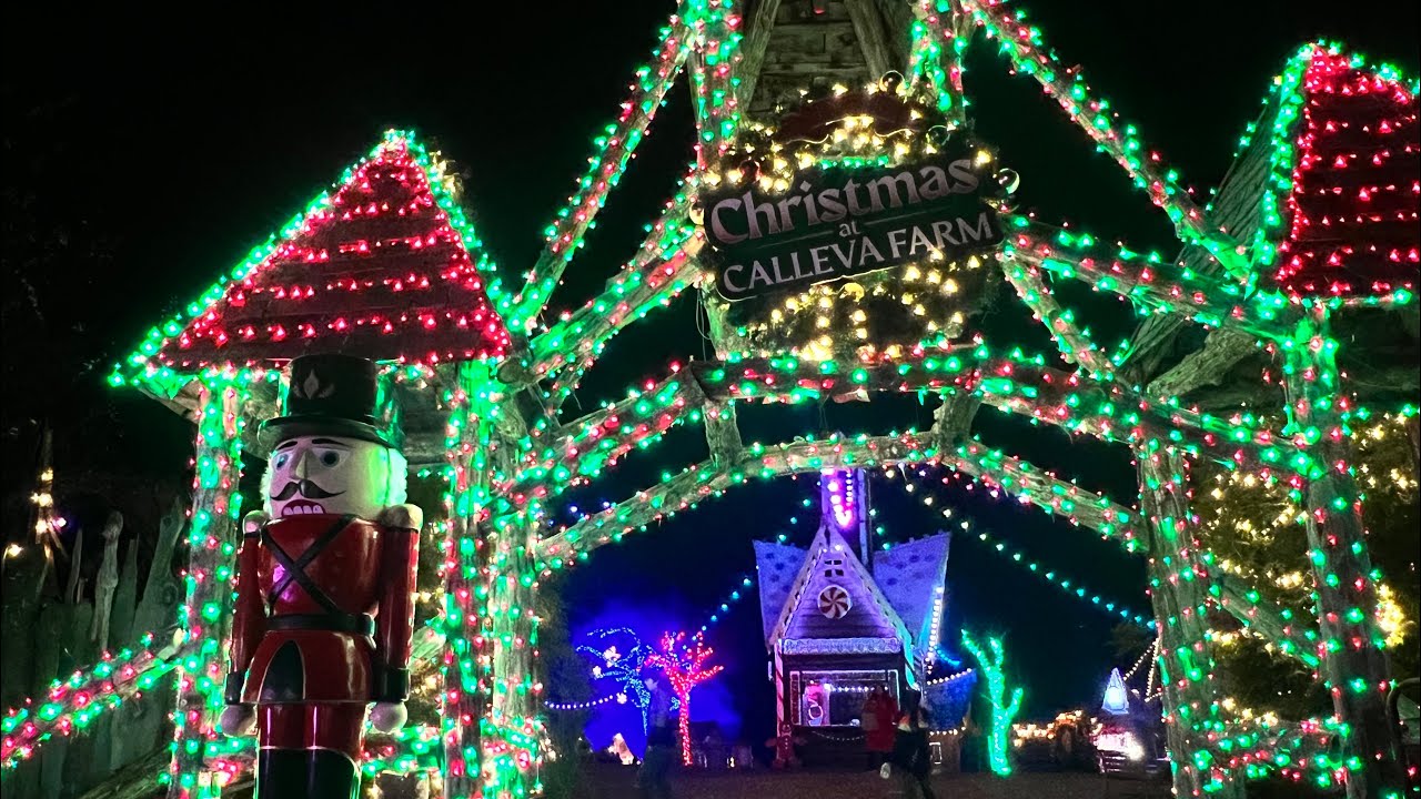 Christmas trail at calleva farms in Dickenson MD