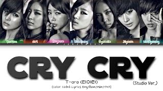 T-ara (티아라) - Cry Cry (Studio Ver.)(Color Coded Lyrics Eng/Rom/Han/가사) Resimi