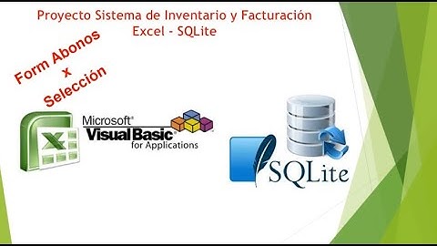 Proyecto Sistema Inventario Facturación Excel & SQLite - Filtro / Abonos