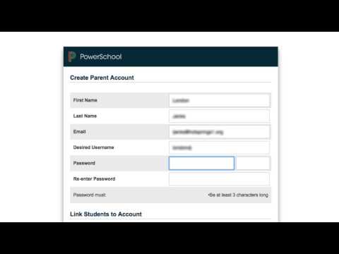 PowerSchool Parent Login Tutorial