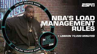 Perk says NBA load management rules 'DISRESPECT the GREATS who paved the way!' | The Pat McAfee Show