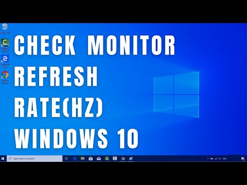 How to Find Monitor Refresh Rate (HZ) on WINDOWS 10 | Check Hertz of a Monitor in Windows 10 hqdefault