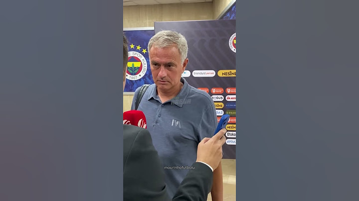 İngilizce soru soramayan muhabire Mourinho'nun tepkisi #specialone #mourinho #fenerbahce
