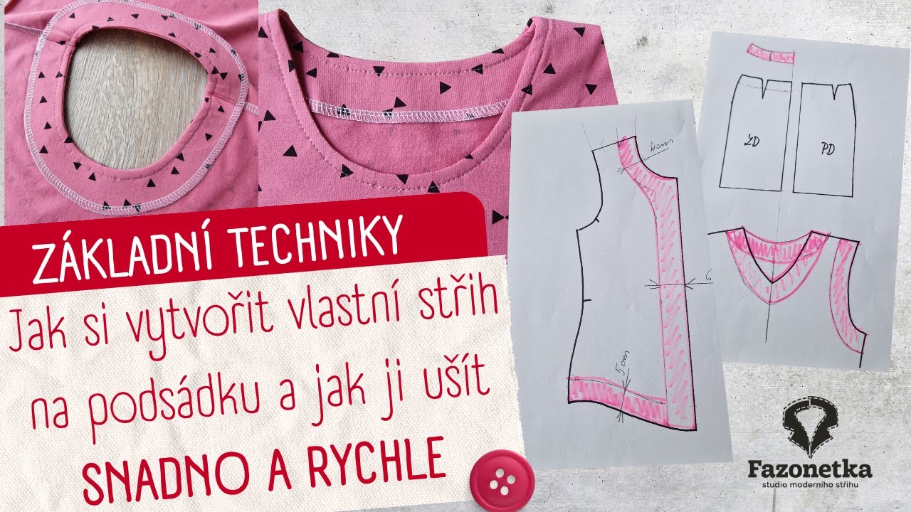 Jak si vytvořit vlastní střih na podsádku a jak ji ušít SNADNO A RYCHLE 