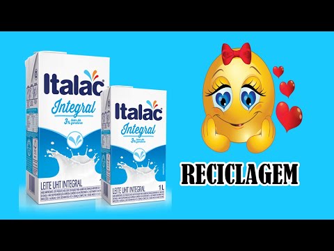 O QUE FAZER COM caixas de leite #artesanato #diy #reciclagem #artcraft
