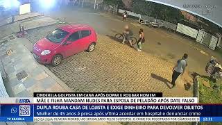 DF ALERTA - Dupla rouba casa de lojista e exige dinheiro para devolver objetos