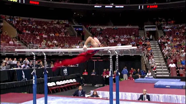 Yewki Tomita - Parallel Bars - 2008 Olympic Trials...