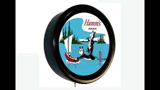 Hamms beer bear lighted wall sign
