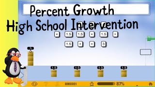 Percent Growth - 8th Grade ST Math | High School ST Math Intervention