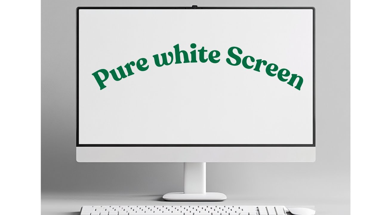 White Tech Screen Ultimate Tiled White Screen Experience: Boost Focus, Reduce Eye Strain ...